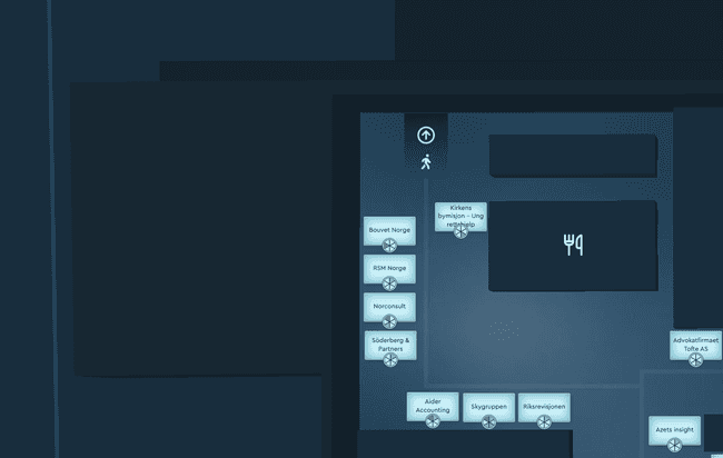 An example of an indoor map where walls are a very important element